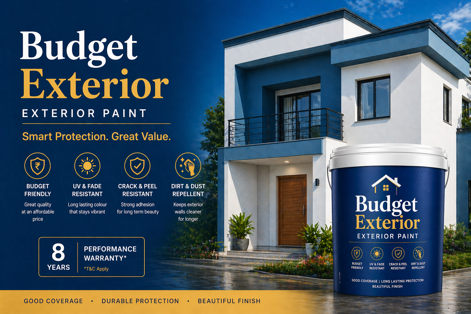 Budget exterior wall paint