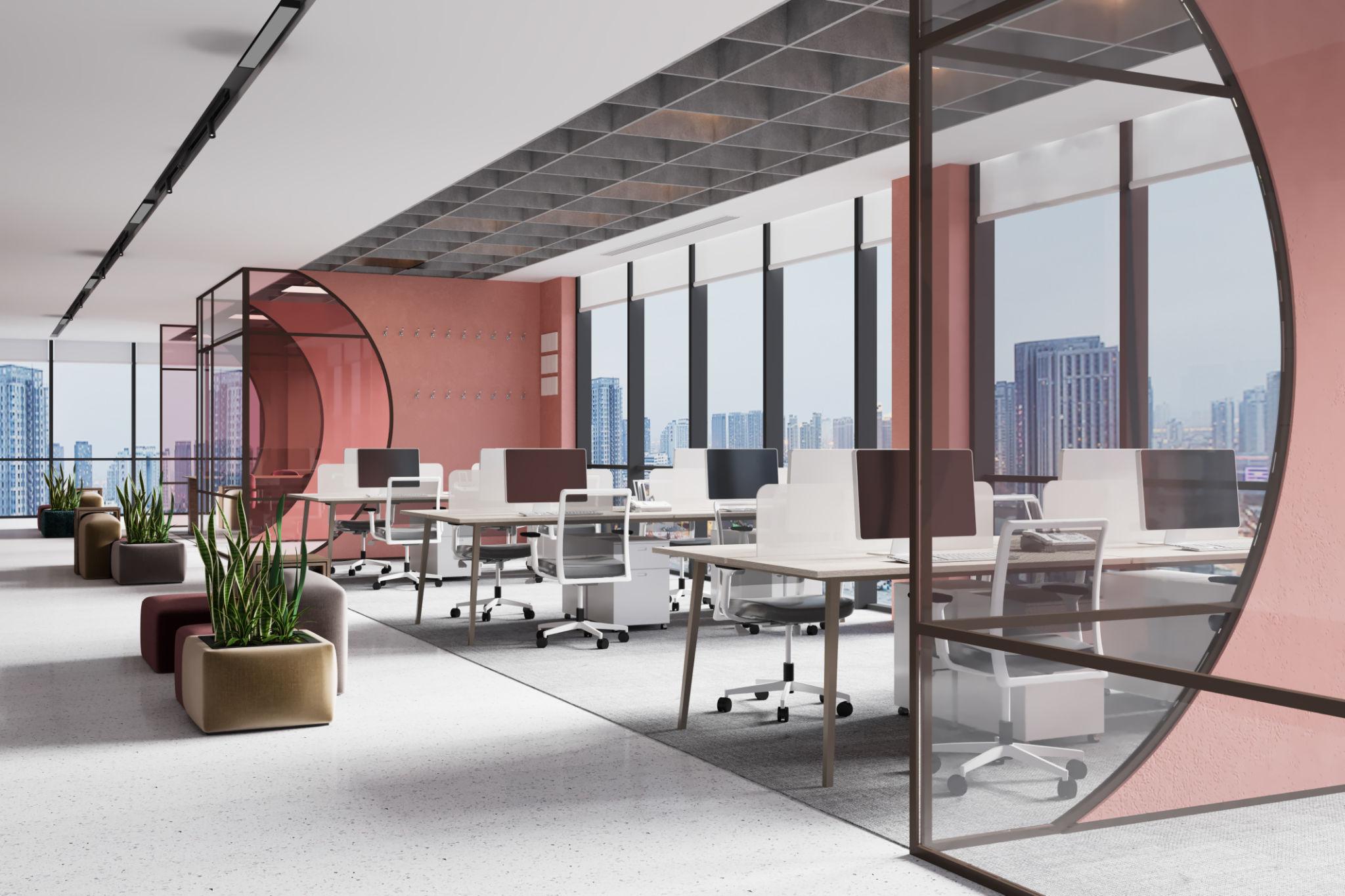 Office interior painting design