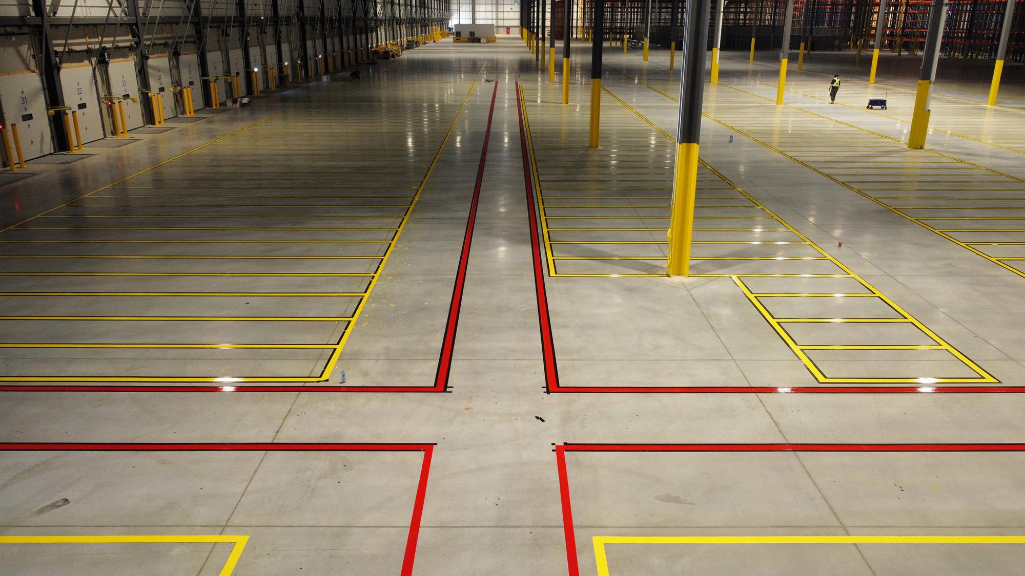 Warehouse floor coating painting